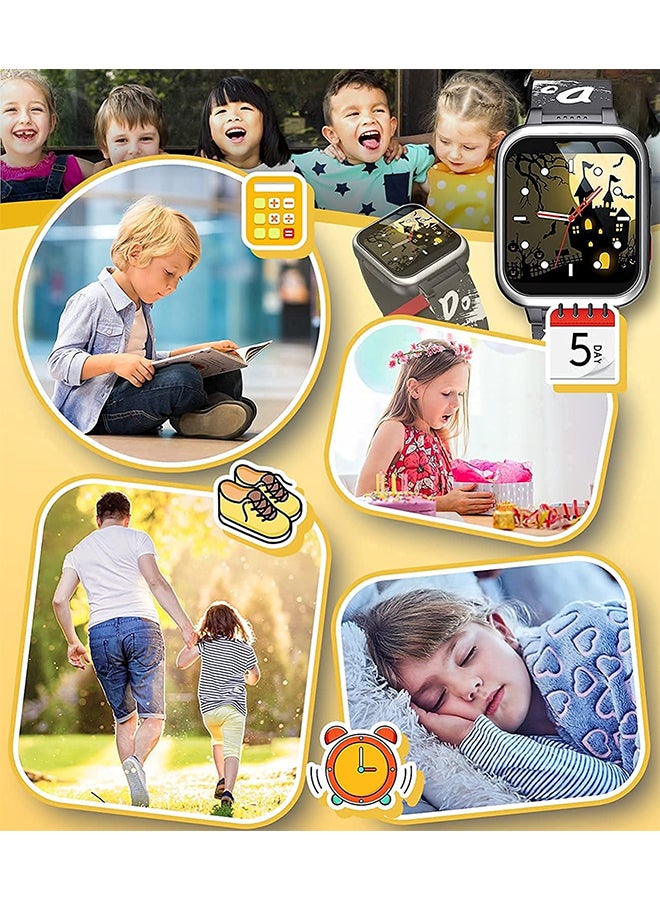 Kids Smart Watch,Ip68 Waterproof Material,Fitness Tracker with Heart Rate Sleep Monitor,Alarm Clock,Pedometer for 5-12 Years Old(Black)  - Image 3