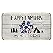 Burosev Burosev Happy Campers Decorative Doormat Camper The Dogs Floor Mat, Rustic You Me and The Dogs Paw Farmhouse Decor for - Image 2