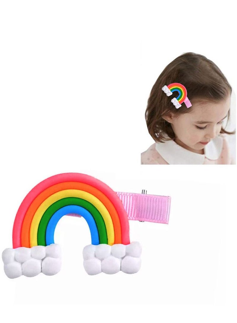 CATANES 6 Packs For Hair Clips Cloud Ornaments and Lollipop Colourful Flatback Polymer Hair Clips - Image 4