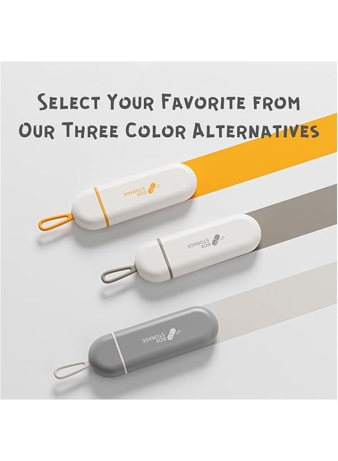 Modern pocket medicine and vitamin organizer - 3 compartments - Image 3