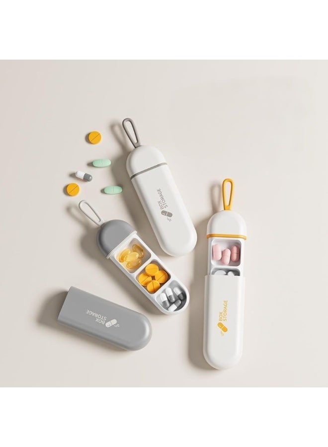 Modern pocket medicine and vitamin organizer - 3 compartments - Image 1