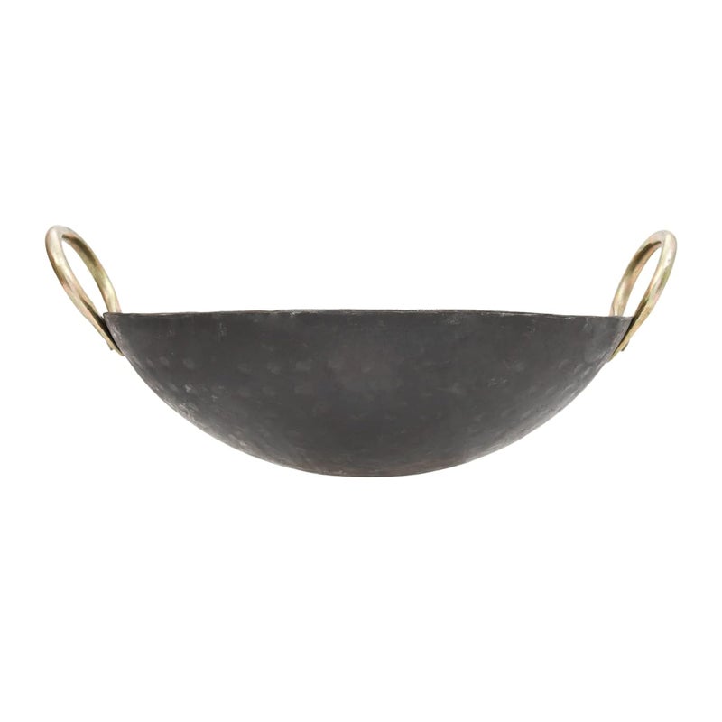 RBY Iron Hammered Kadai Handmade Useful for Frying and Cooking Free Stainless Steel Scrubber 2 LTR - Image 3