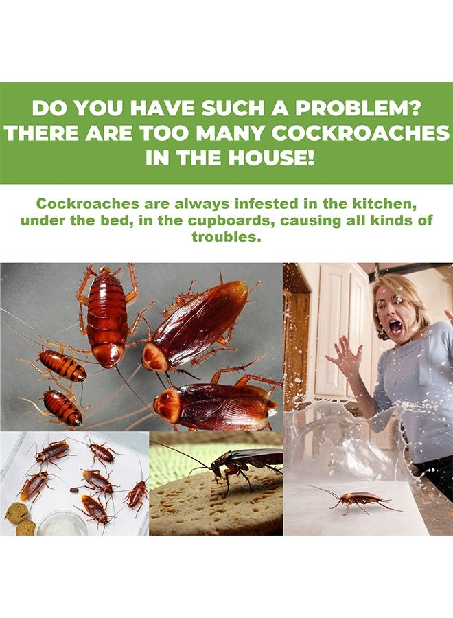 MOONSPRY 12 Pcs Roach Bait Stations, Roach Traps Killer, Natural Cockroach Repellent, Roach Traps Indoor/Outdoor Use For,Roaches, Ants etc - Image 5