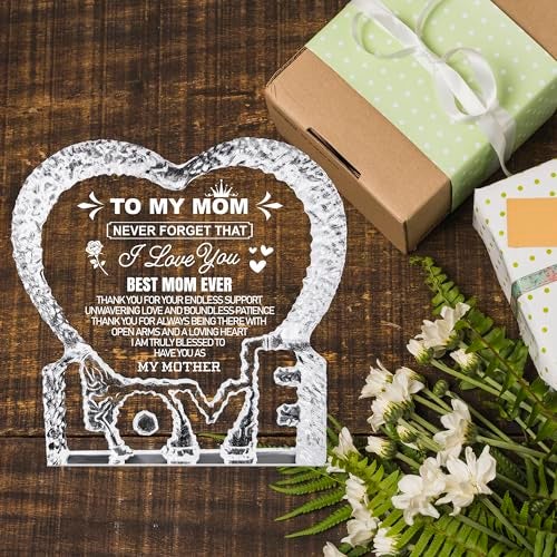 K-MLICE Mothers Day Mom Gifts, Birthday Crystal Gifts for Mom from Daughter Son Happy Mothers Day Anniversary Christmas Mama to My Mom Best Presents - Image 2