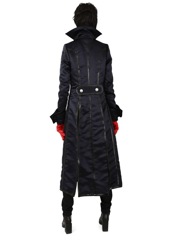 miccostumes Men's Costume Anime Thief Cosplay Black Ankle-length Tailcoat Shirt Gloves and Eye Covering (men l) - Image 2