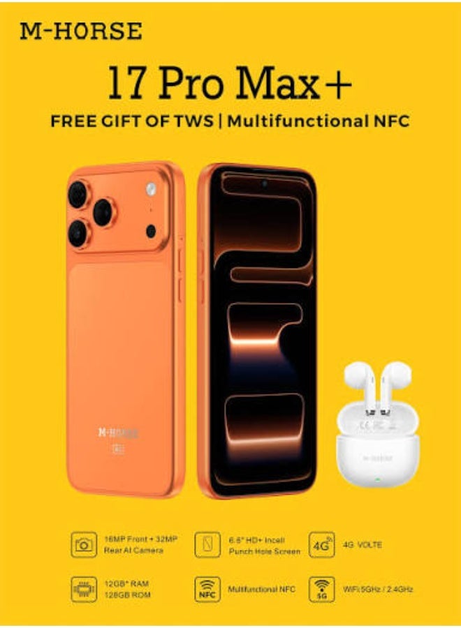 إم-هورس 17 برو ماكس NFC، ذاكرة 12 جيجابايت، سعة تخزين 256 جيجابايت، شاشة 6.8 بوصة HD+ AMOLED - Image 5