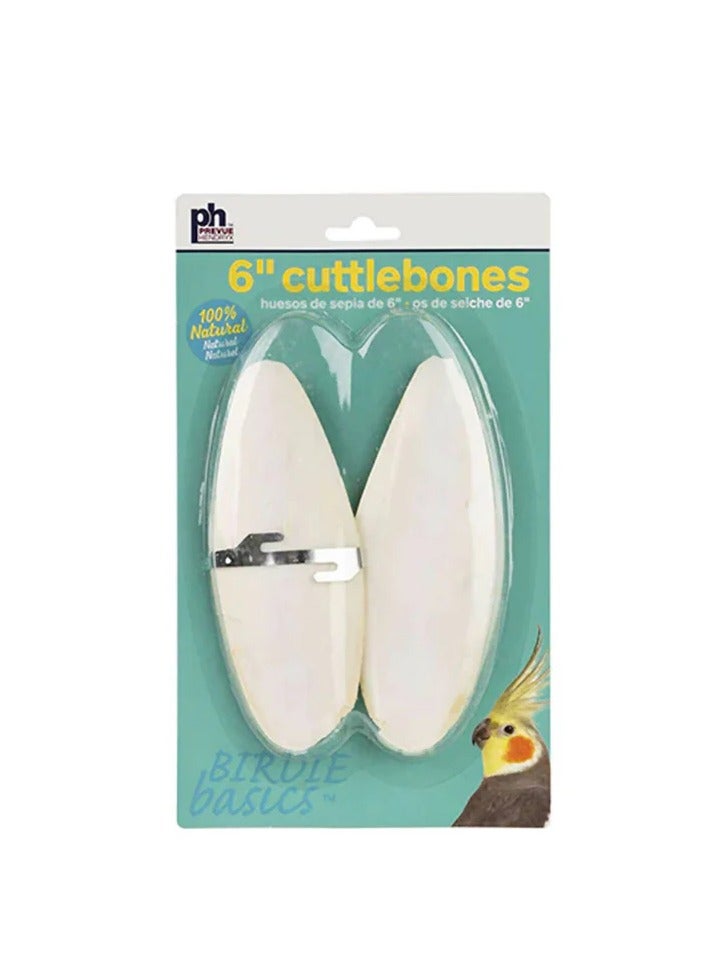 Natural Calcium Rich Cuttlefish Bone for Birds 2 Pieces