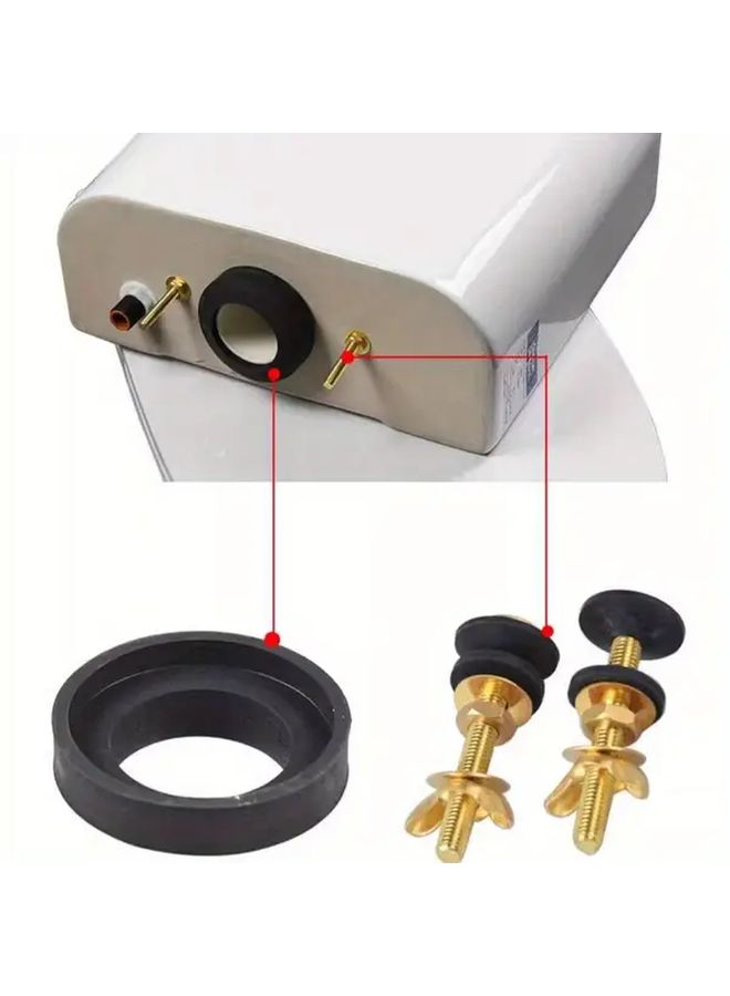 2 Inch Sealing Ring And Copper Screw Set Toilet Tank Drain Valve Replacement Parts - Image 5