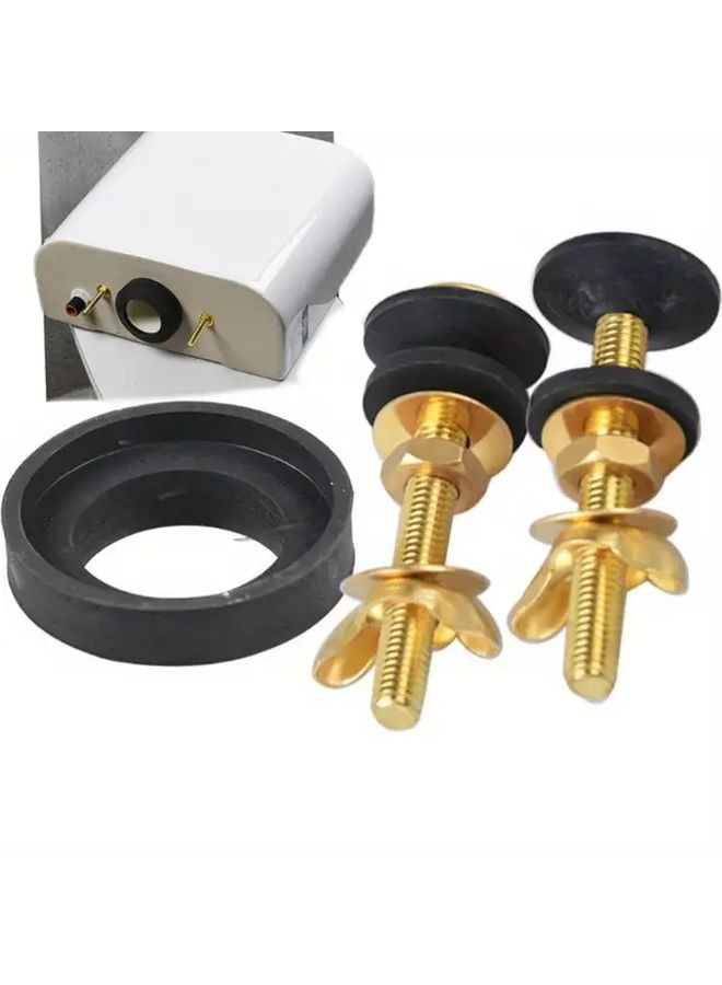 2 Inch Sealing Ring And Copper Screw Set Toilet Tank Drain Valve Replacement Parts - Image 1