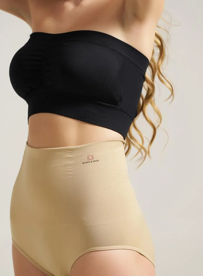 مونس آند مارس MUNNS AND MARS Seamless High Rise Shapewear Brief