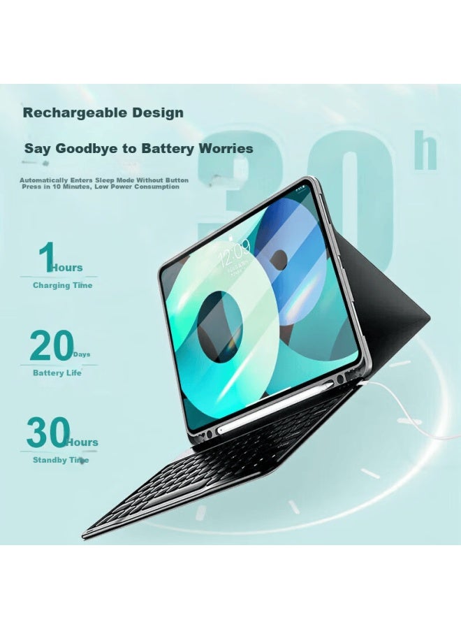 Suoying Apple Ipad Pro Keyboard Protective Case 13-inch M5/4 Magic Keyboard And Mouse Set /24 Model Tablet Stand Bluetooth External With Stylus Pen - Image 5