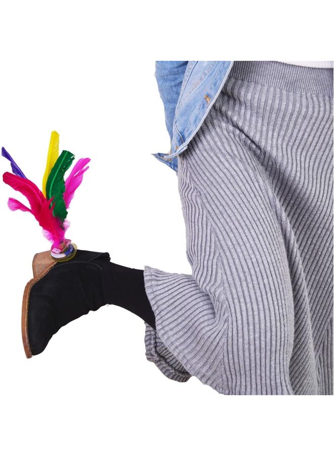 LAMAY Kick Shuttlecock Chinese Jianzi Colorful Feather Foot Sports Outdoor Toy Game (Size : 6PCS) - Image 4