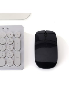 Wireless Mouse 3D Ultra-thin Office Mouse Computer Mouse 2.4G Battery Version SD82 Shipping With Blister Packaging-Color:Black