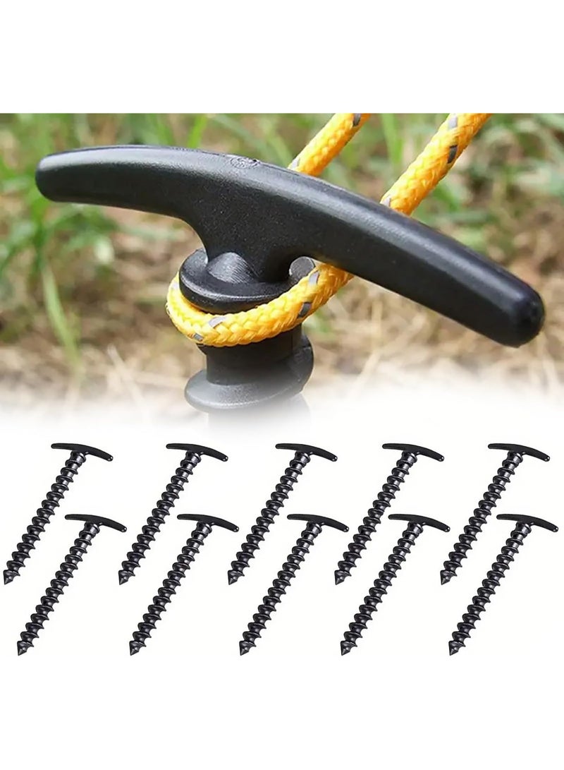 Tanyaz Tent Stakes, Ground Pegs Tent Spikes for Camping, Garden, Canopies, Grassland, Outdoor, Hiking - Image 1