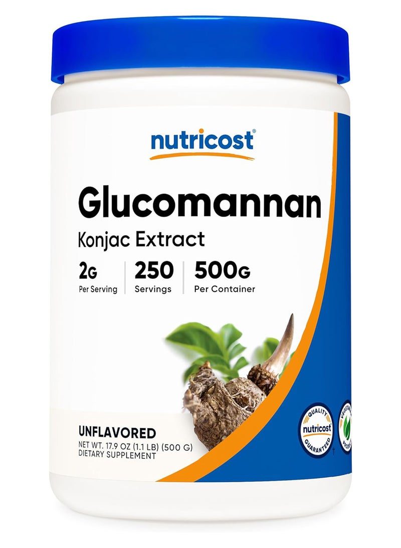 Nutricost Glucomannan Powder 500 Grams - Image 1
