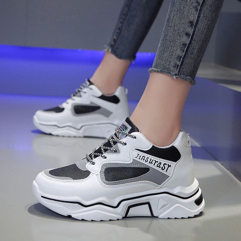 Inner Height Increasing Shoes 2023 Fashionable Shoes For Children And Students Korean Style All-Match Sneaker Harajuku Style Torre Shoes - Image 2