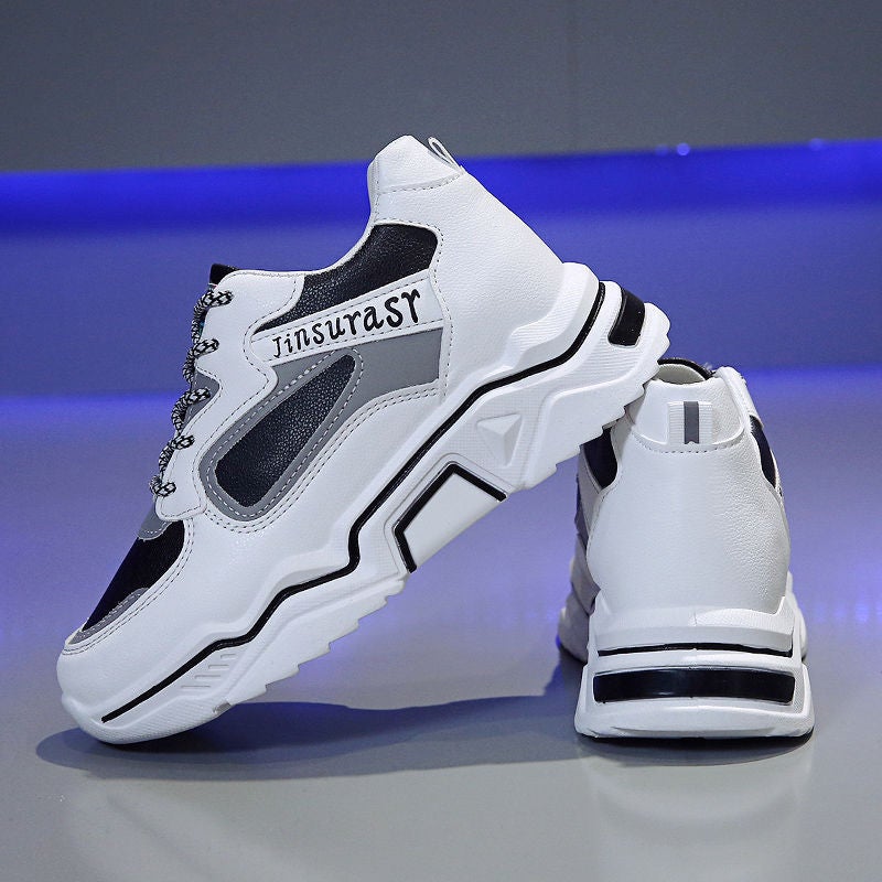 Inner Height Increasing Shoes 2023 Fashionable Shoes For Children And Students Korean Style All-Match Sneaker Harajuku Style Torre Shoes - Image 4