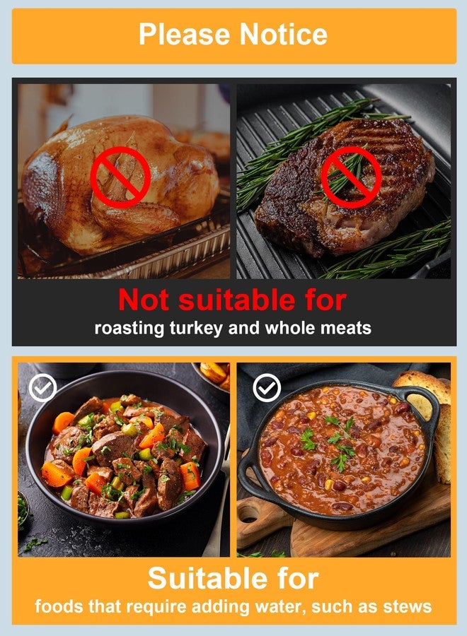 SMARTAKE Electric Roaster Liners, 10 Count Disposable Roaster Liners, Fits 16, 18, 22 Quart Roasters, Roaster Pan Oven Liners Plastic Cooking Bags for Instant Cleanup, 18 x 34 Inch - Image 2