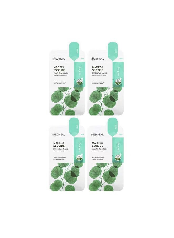MEDIHEAL Madecassoside Essential Beauty Mask 4 Sheets 0.81 fl oz 24 ml Each  - Image 1