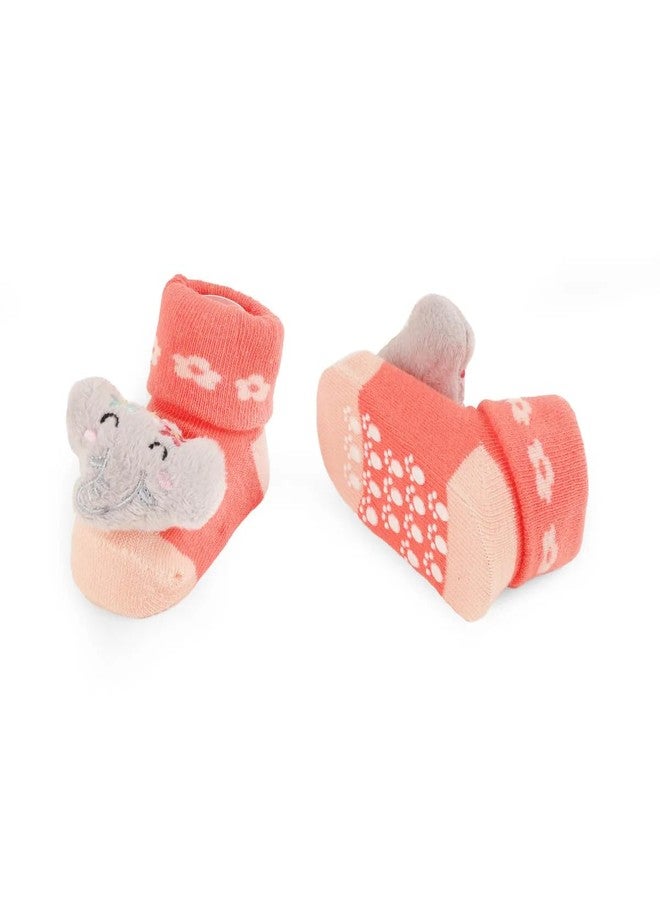 Kicks & Crawl Anti-skid/slip Starstruck Socks For Baby Boys and Girls Blue/Red (Pack of 2) - 0-9M - Image 2