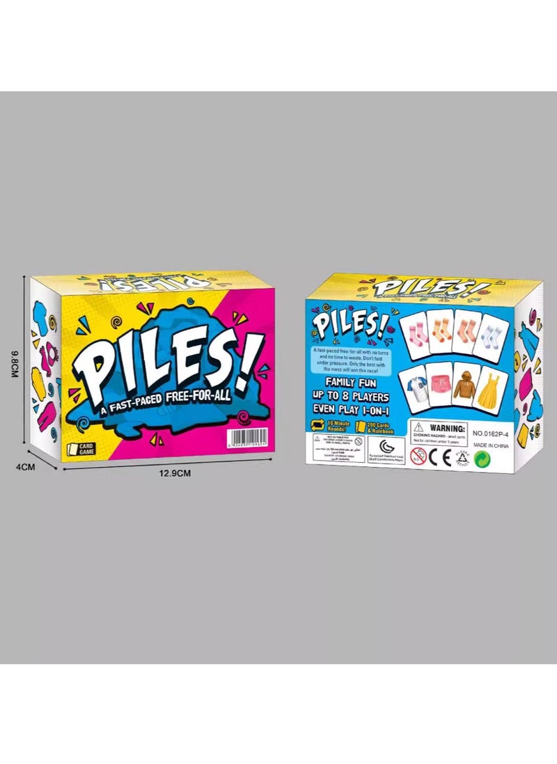 HaHaHai - Crazy Piles Card Games, Fun Family Games, 10 Minutes Brain Boost-Joyful Atmosphere Card Game, for Kids 8 and Up, Games for Adults, Travel Party Games,  Memory Games - Image 1