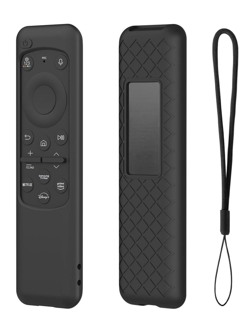 Captaintech Cover for BN59-01432J BN59-01432A BN59-01432 2023 Samsung Smart TV Solar Panel Remote, Black Silicone Sleeve - Image 1