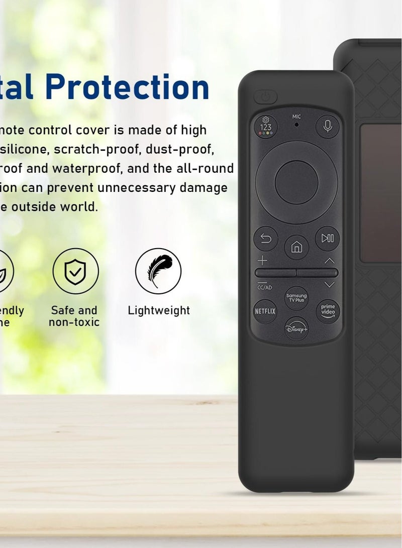 Captaintech Cover for BN59-01432J BN59-01432A BN59-01432 2023 Samsung Smart TV Solar Panel Remote, Black Silicone Sleeve - Image 2