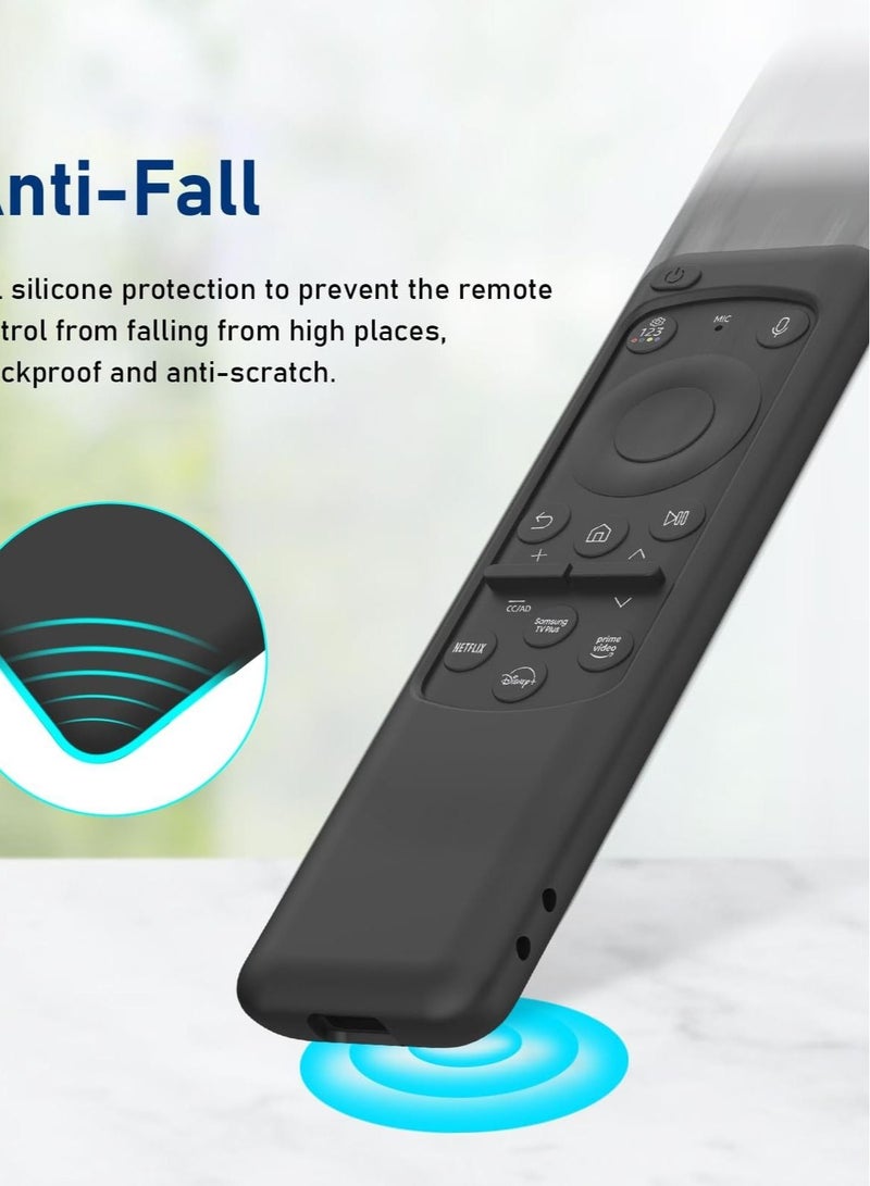 Captaintech Cover for BN59-01432J BN59-01432A BN59-01432 2023 Samsung Smart TV Solar Panel Remote, Black Silicone Sleeve - Image 5