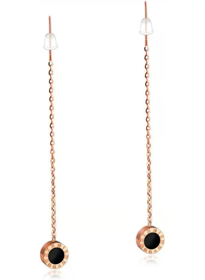 Lee Cooper Women's Stainless Steel Rose Gold Plating Earrings