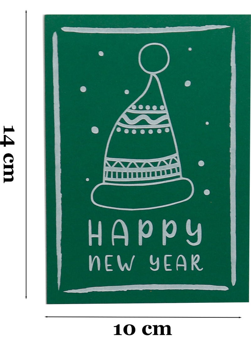 Repro Design 10X14 cm New Year Themed 5 Pieces Greeting Card Model-5 Happy New Year  - Image 5
