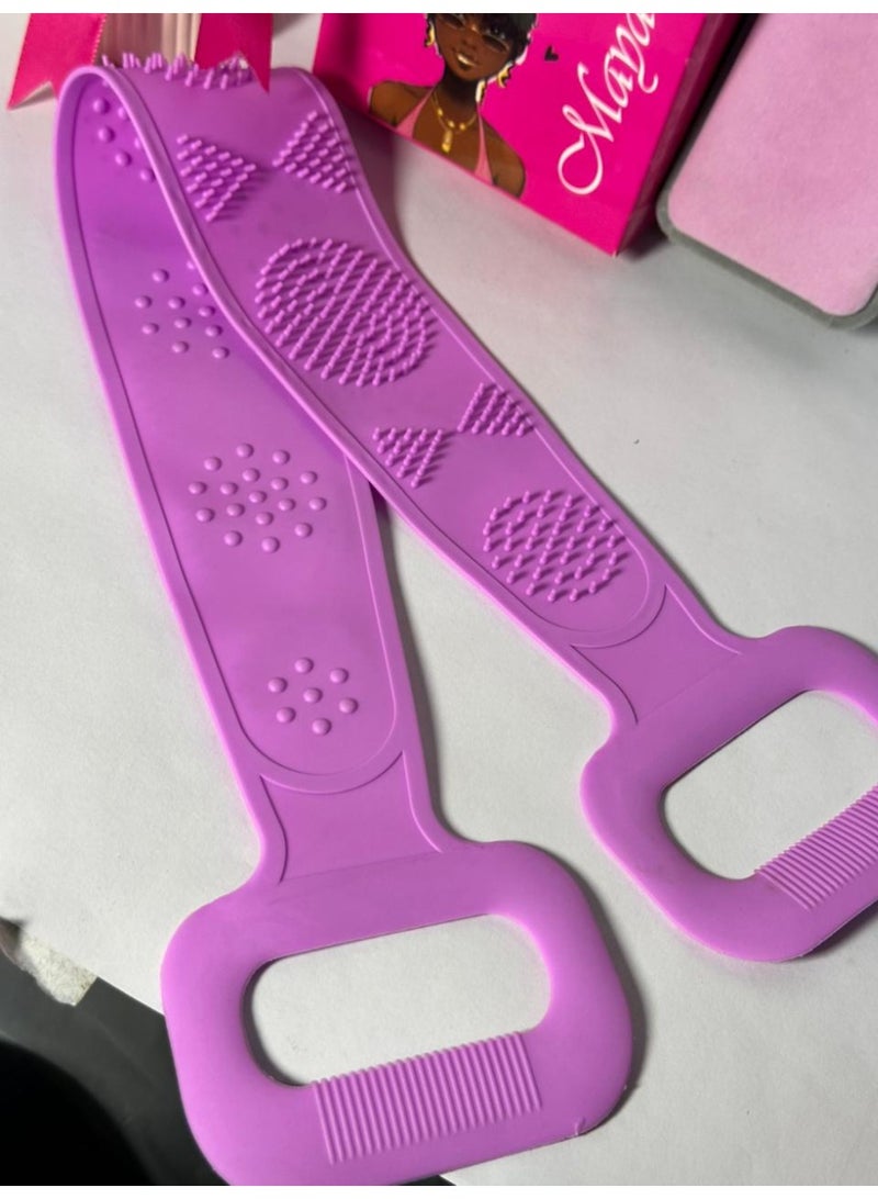 maya accessories Loofa Silicon Body High Quality 1pcs may vary color - Image 4