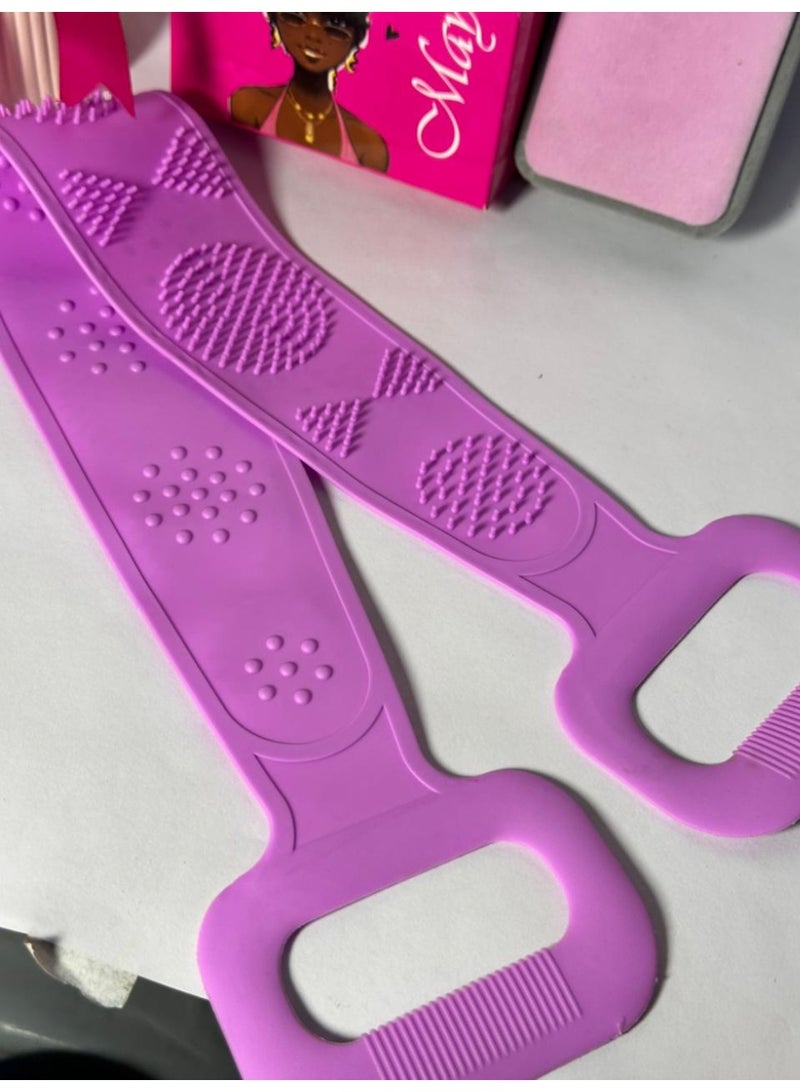 maya accessories Loofa Silicon Body High Quality 1pcs may vary color - Image 1