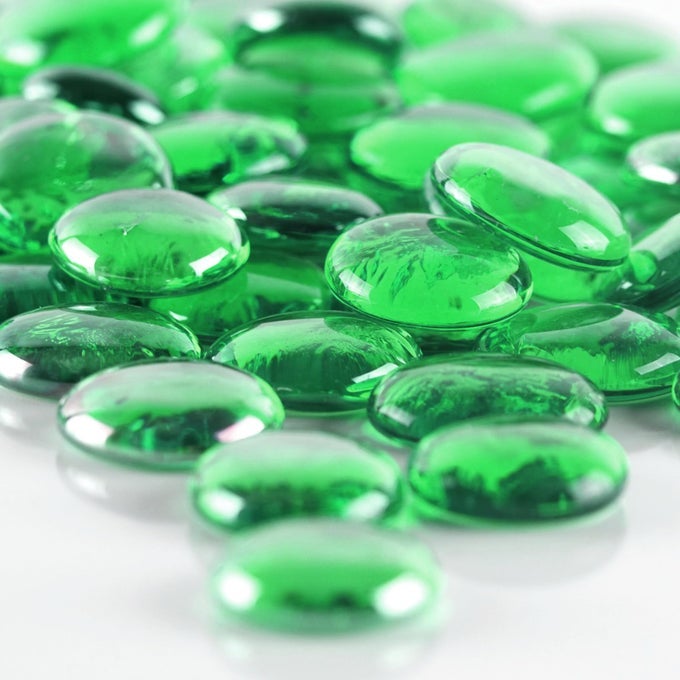 XLARGE 11135 GREEN GLASS FLAT GEMSTONE VASE FILLERS 1 LB MULTIPLE COLOR CHOICES MARBLE BEADS AQUARIUM ROCKS FLORAL SUPPLIES STONES DECORATIVE MOSAIC GEM PEBBLES APPROX 2835 PCS