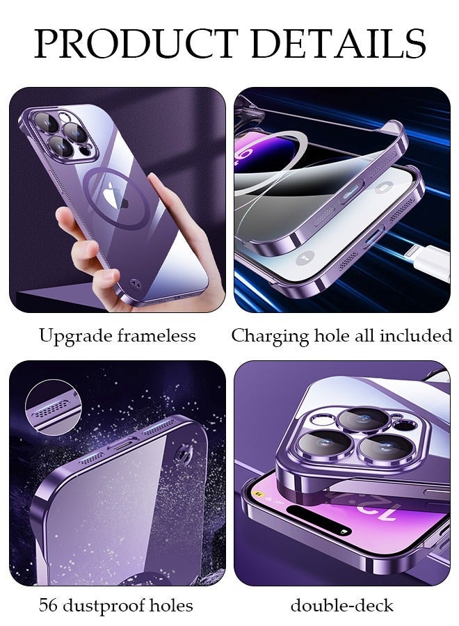 DUNISO iPhone 15 Pro MAX Phone Case 6.7" Full Body Protective Phone Cover With Crossbody Strap Anti-fall Phone Case Built-in Screen and Camera Protector For Apple 15 Pro MAX Phone Case - Image 3