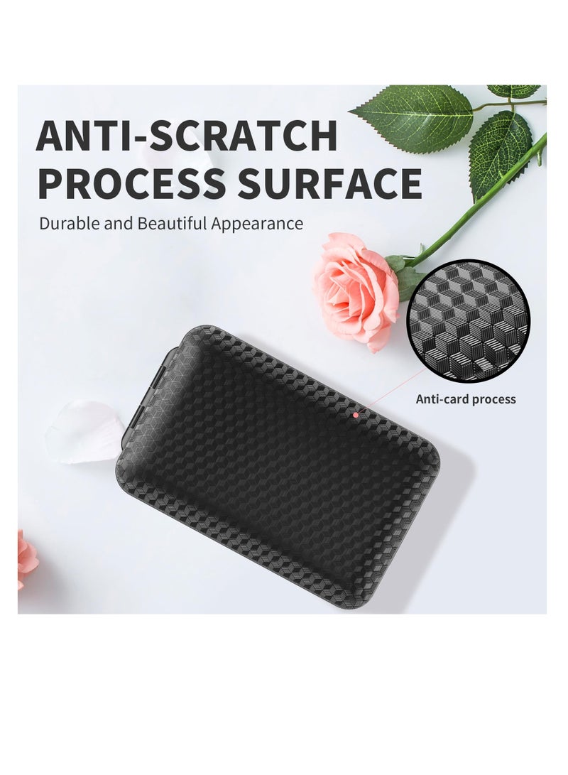 Excefore Daily Pill Organizer, 8 Compartments Large Magnetic Pill Organizer, Portable Moisture-Proof Pill Box for Travel, BPA Free, Clear Lid, Easy to Clean, For Vitamin, Fish Oils, Supplements, Black - Image 3