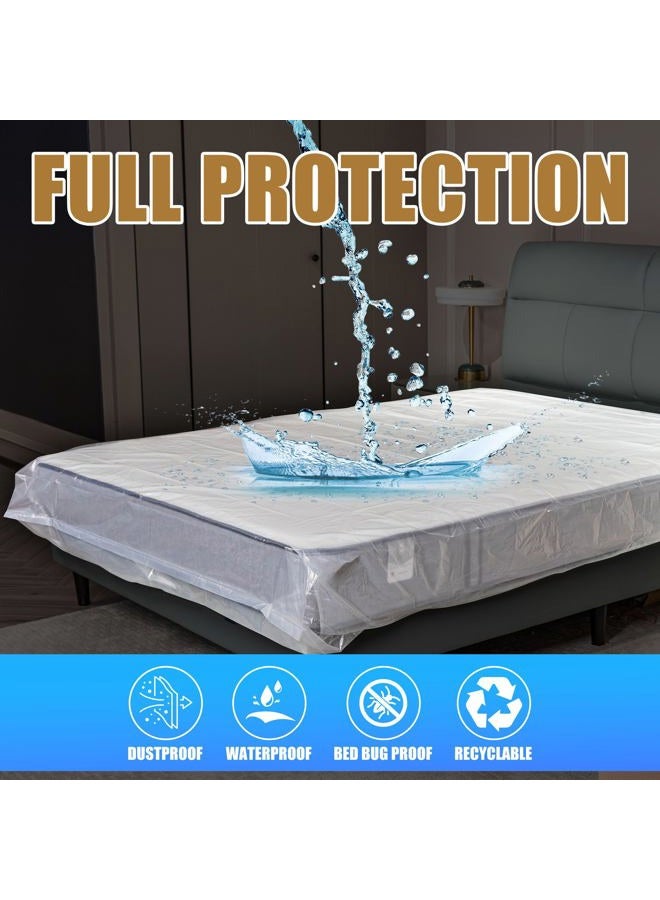 PROMORE Super King Plastic Mattress Cover Bag Mattress Protector Storage Bag Reusable Waterproof For Moves Storage,264x200x40CM 1.5Mil - Image 5