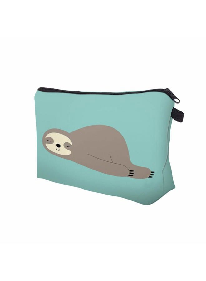 deanfun Cosmetic Bag for women, Small makeup pouch Travel bags for toiletries waterproof Sloth gifts (51806) - Image 2