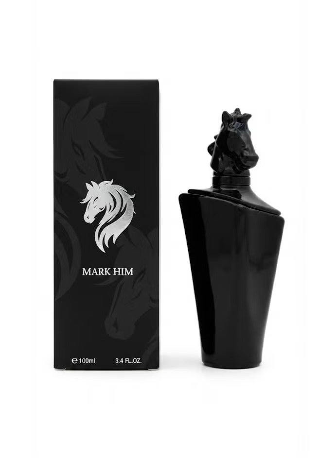 Mark Him Black Edition Eau de Parfum for Men 100ml – Deep & Intense Long Lasting Luxury Woody Aromatic Fragrance | Bold Masculine Perfume Spray for Confident Men - Image 1