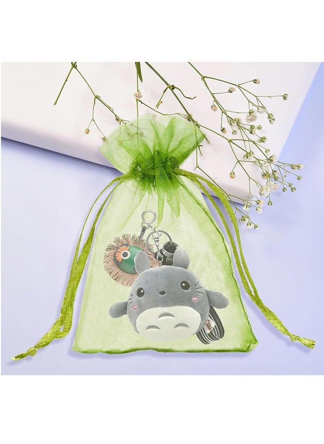 Generic 50Pcs Organza Bags, 4x6 Sheer Drawstring Gift Bags, Organza Jewelry Pouches, Party Favor Bags, Sage Green Organza Gift Bags, Packaging Bags for Jewelry, Makeup, Candy, Festival  - Image 5