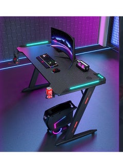 NKX Ergonomic Gaming and Computer Desk with LED Lights 120 CM  - Image 2
