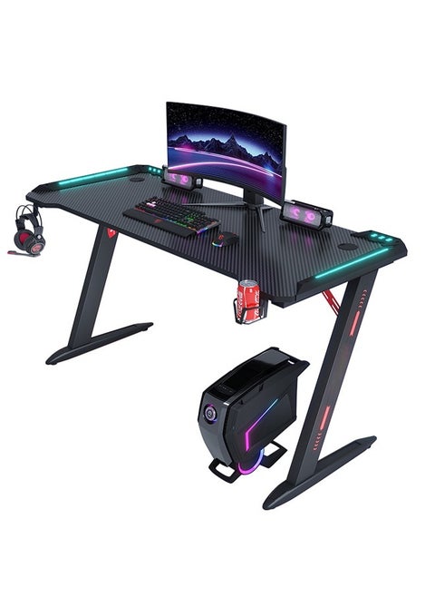 Ergonomic Gaming and Computer Desk with LED Lights 120 CM