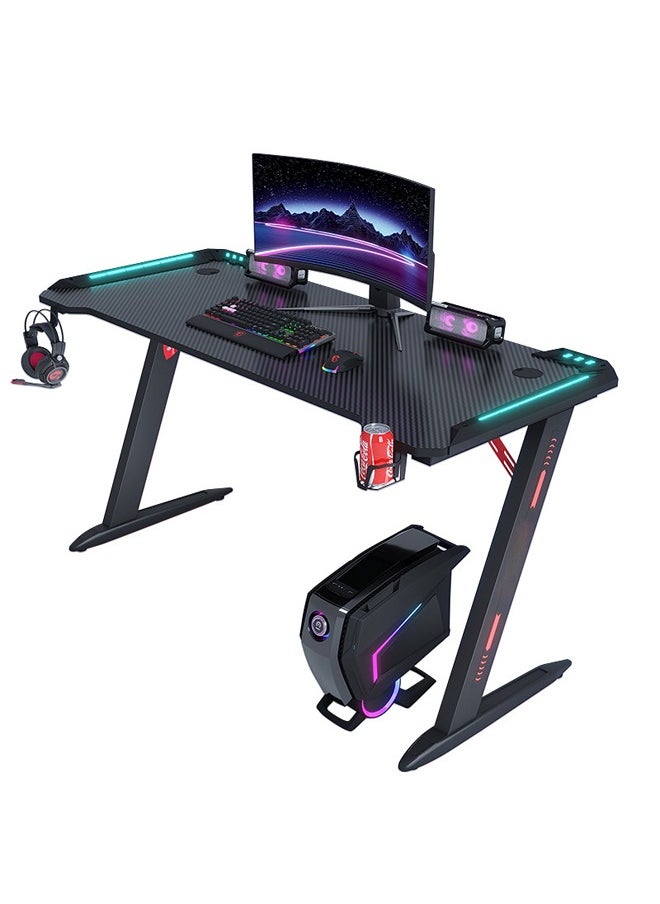 NKX Ergonomic Gaming and Computer Desk with LED Lights 120 CM  - Image 1