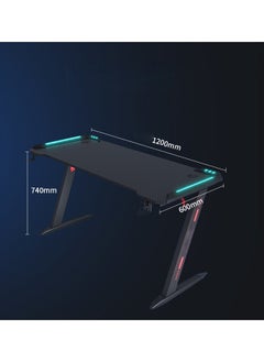 NKX Ergonomic Gaming and Computer Desk with LED Lights 120 CM  - Image 3