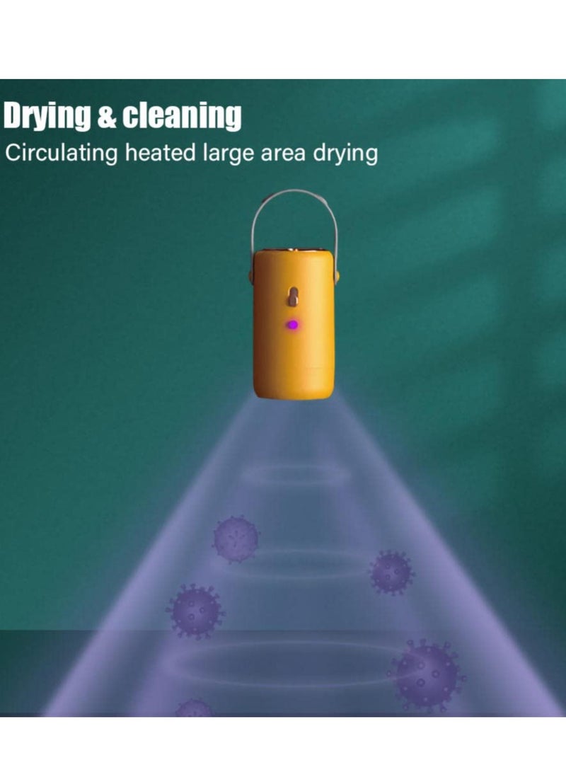 مجفف ملابس محمول مدمج للشقق، مجفف سفر صغير للجوارب، القمصان القصيرة، الملابس الداخلية والمزيد - مثالي للمساحات الصغيرة وحلول التجفيف أثناء التنقل. - Image 2