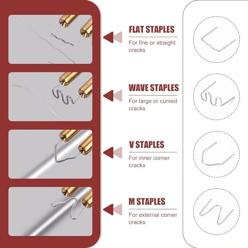 DLronwey Plastic Welding Staples 3000 pcs,6 Types Hot Staples for Decoration,Auto Repair,Architectural Modelling,Toy Manufacturing,Etc. - Image 4
