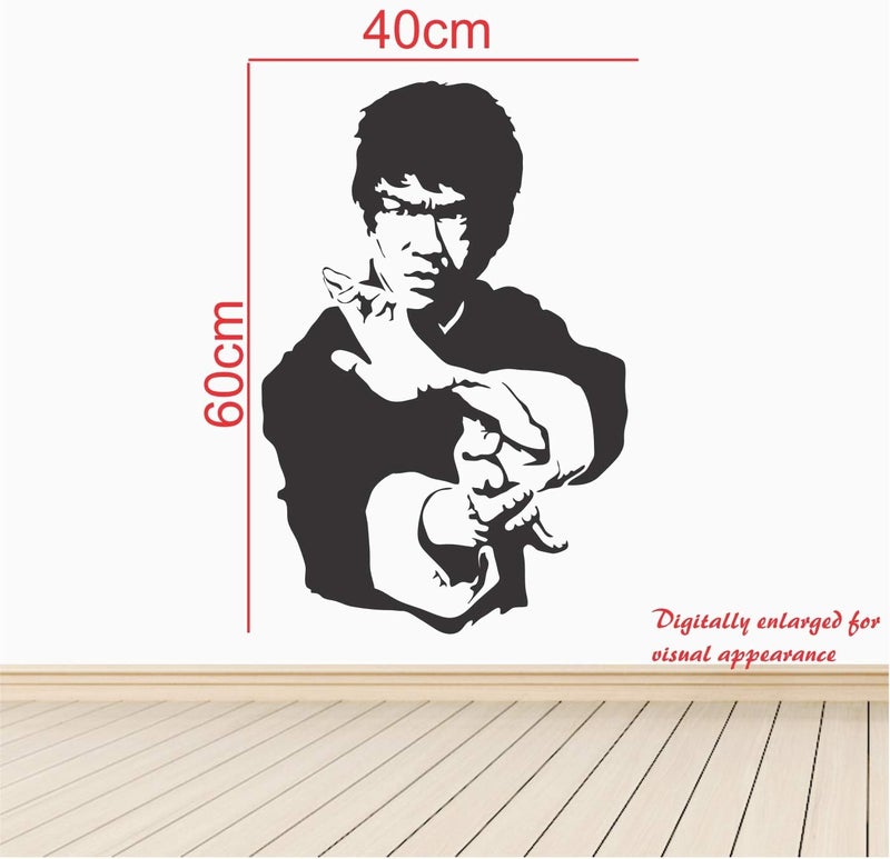 StickMe 'Bruce Lee Wall Sticker ' -SM288 (Multi Colour, Vinyl - 60cm X 40 cm) - Image 3