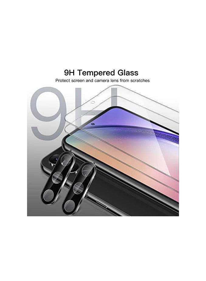 JETech Screen Protector for Samsung Galaxy A54 5G 6.4-Inch with Camera Lens Protector, Tempered Glass Film, HD Clear, 2-Pack Each - Image 5
