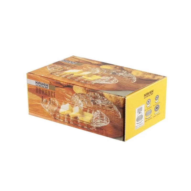 Butter Dish With Lid - Transparent Tempered Glass - Heat-Resistant Durable Oil Storage Container - Dishwasher-Safe for Kitchen Cheese Storage - Image 4