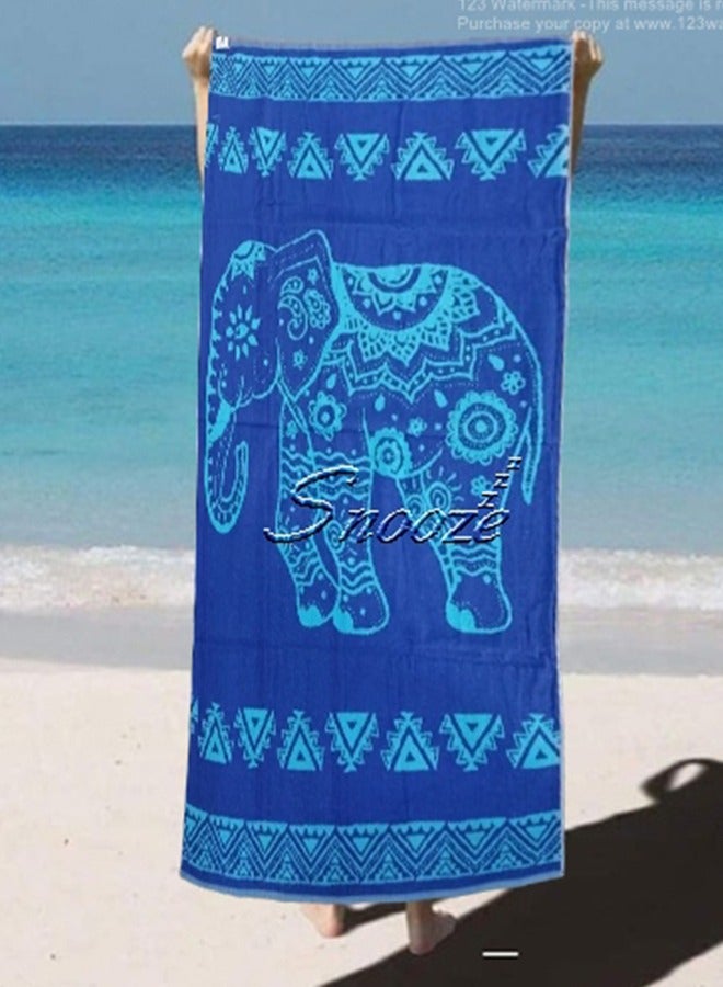 سنوز بشكير بحر قطن سنوز - 170×90 سم، تصميم ايليفانت - Image 4