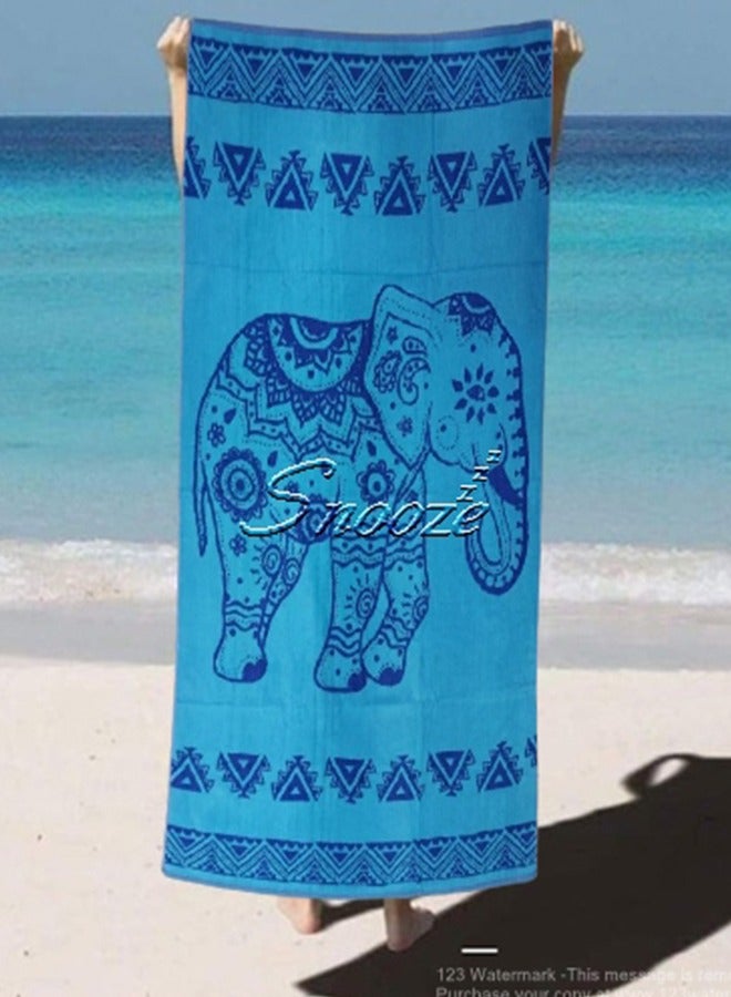 سنوز بشكير بحر قطن سنوز - 170×90 سم، تصميم ايليفانت - Image 3